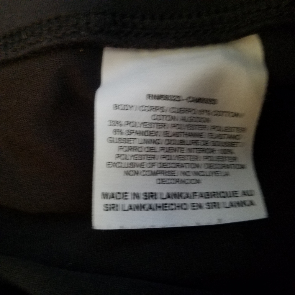 Nike Leggings Womens Medium Capri Dri-Fit Pull On Running Black Tub1 - Picture 5 of 9
